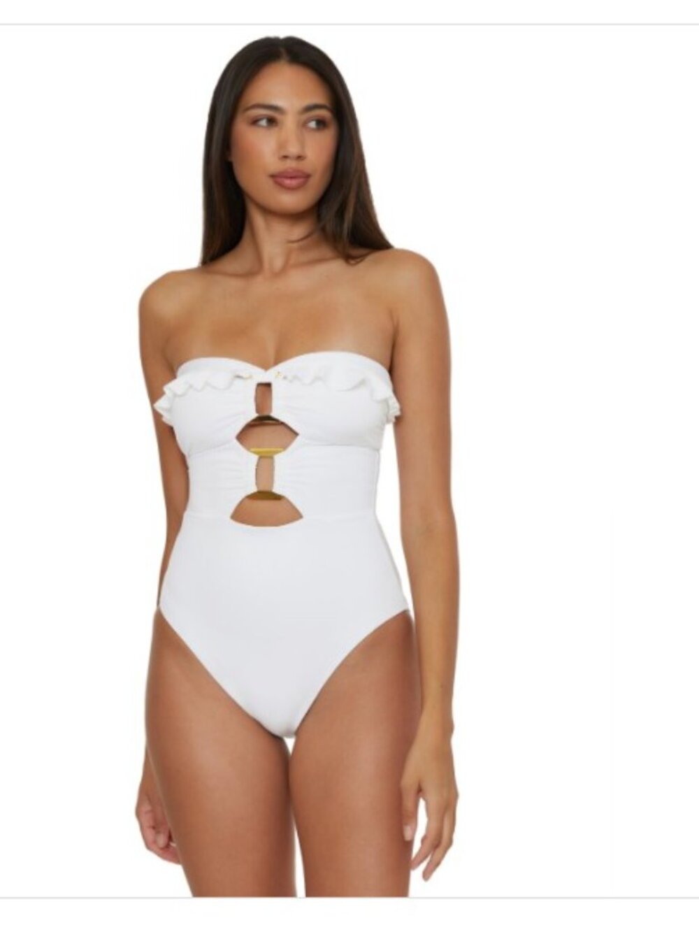Soluna Women's Buckle-up Convertible One-Piece Swimsuit - White - Picture 3 of 6